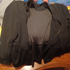 Lane Bryant zip up blazer